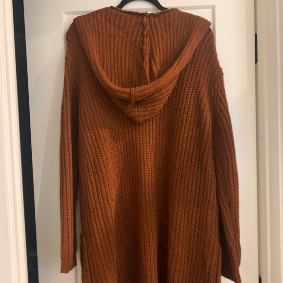 CJLA Long knit cardigan with hood - Picture 2 of 2